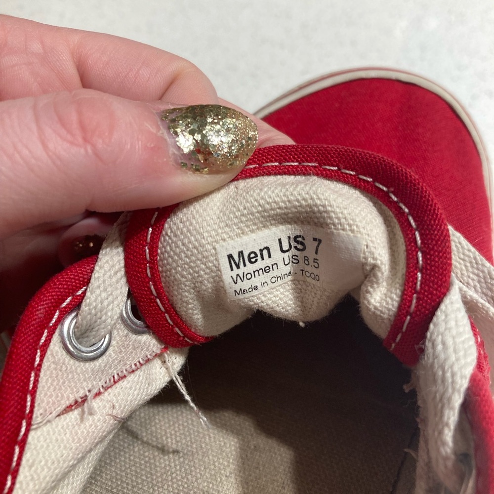 Red Vans - Picture 4 of 4
